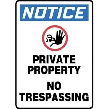 Accuform OSHA NOTICE SAFETY SIGN PRIVATE MTDX825XT MTDX825XT
